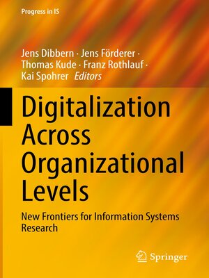 cover image of Digitalization Across Organizational Levels